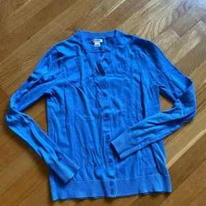 J. Crew Blue Cardigan Sweater